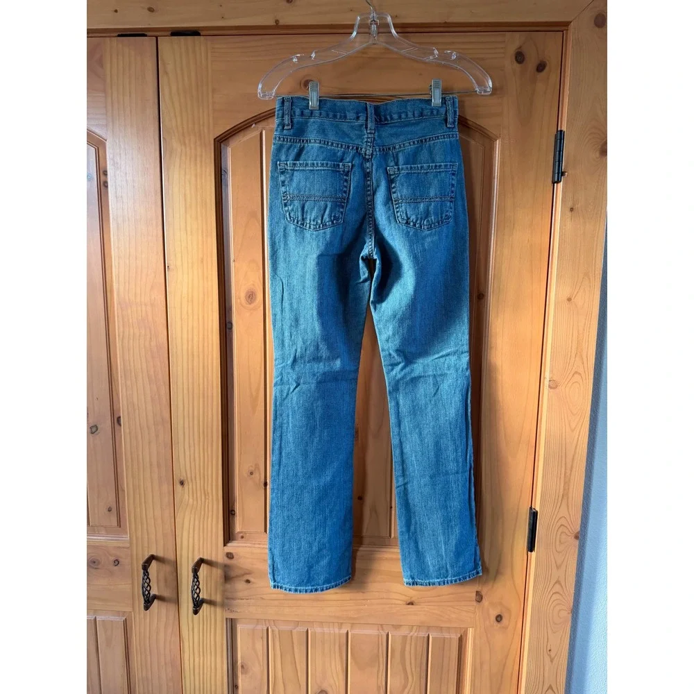The Childrens Place Boys Bootcut Jeans Belford Wash Blue Size 14 Slim NWT